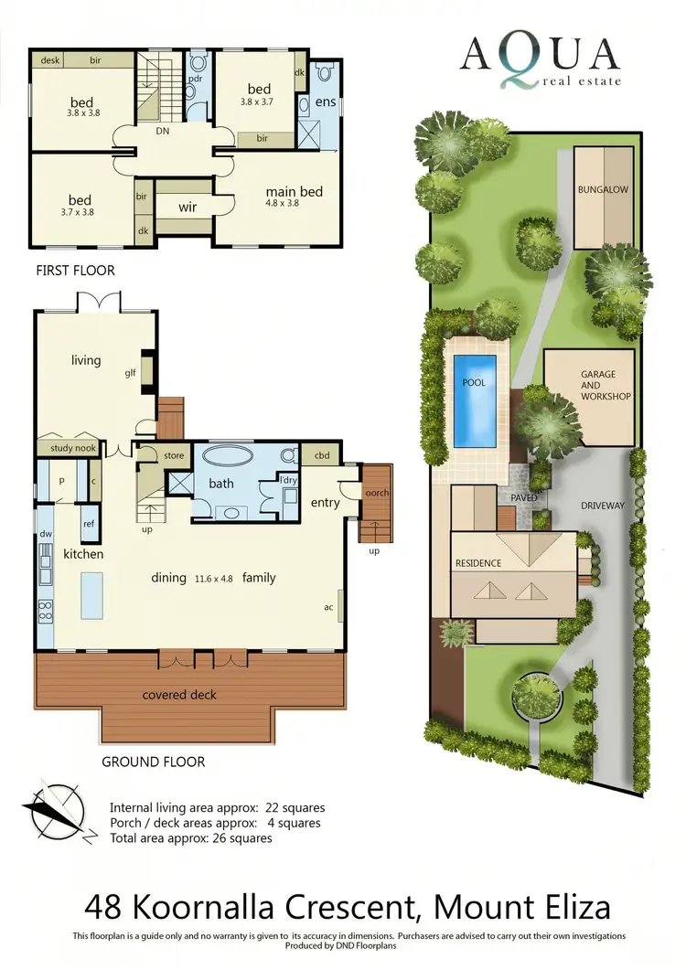 Floorplan of Homely house listing, 48 Koornalla Crescent, Mount Eliza VIC 3930