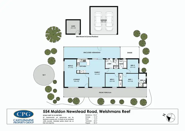 Floorplan of Homely house listing, 554 Maldon Newstead Road, Welshmans Reef VIC 3462