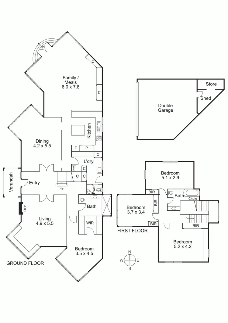 Floorplan of Homely house listing, 22 Grandview Road, Brighton VIC 3186