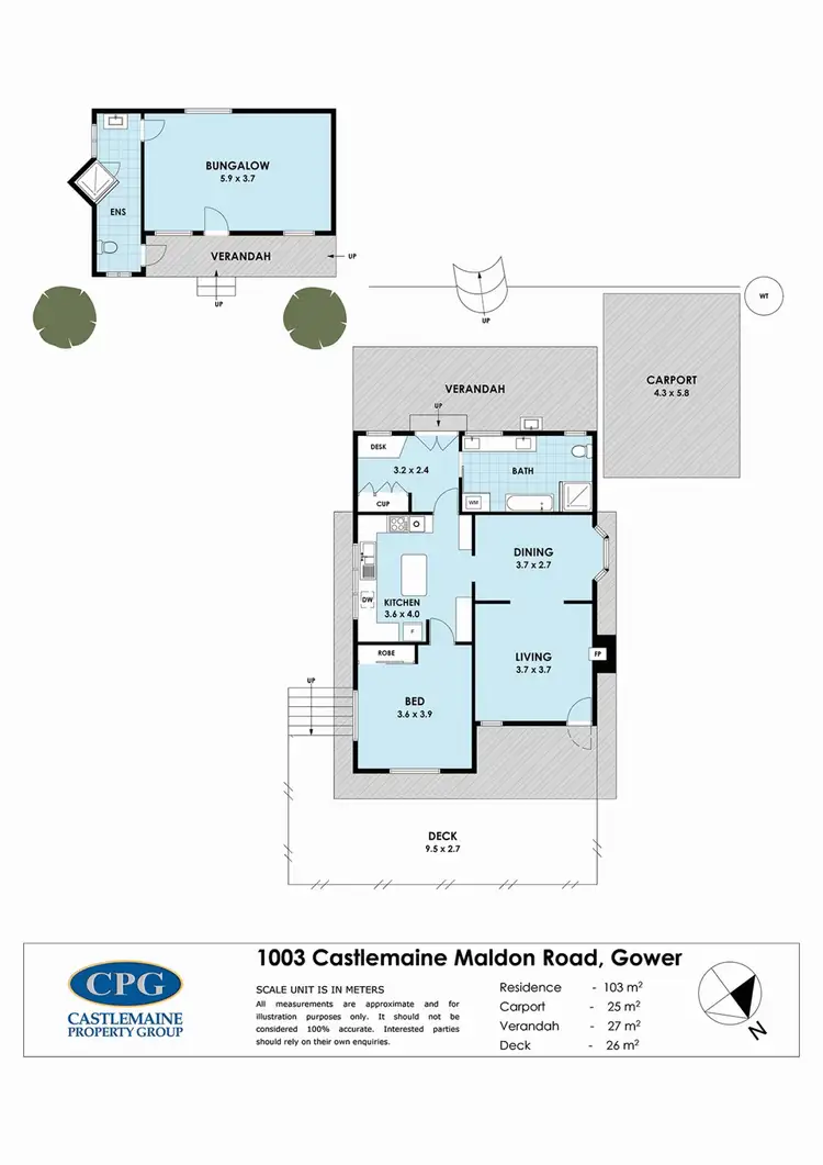 Floorplan of Homely house listing, 1003 Castlemaine Maldon Road, Maldon VIC 3463