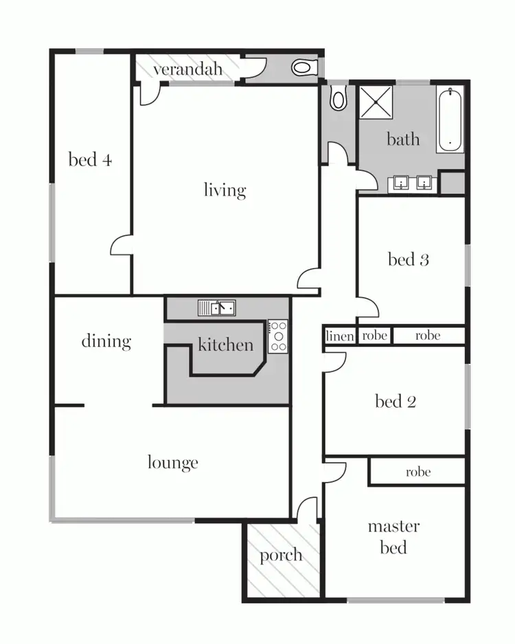 Floorplan of Homely house listing, 1034 Grevillea Road, Wendouree VIC 3355