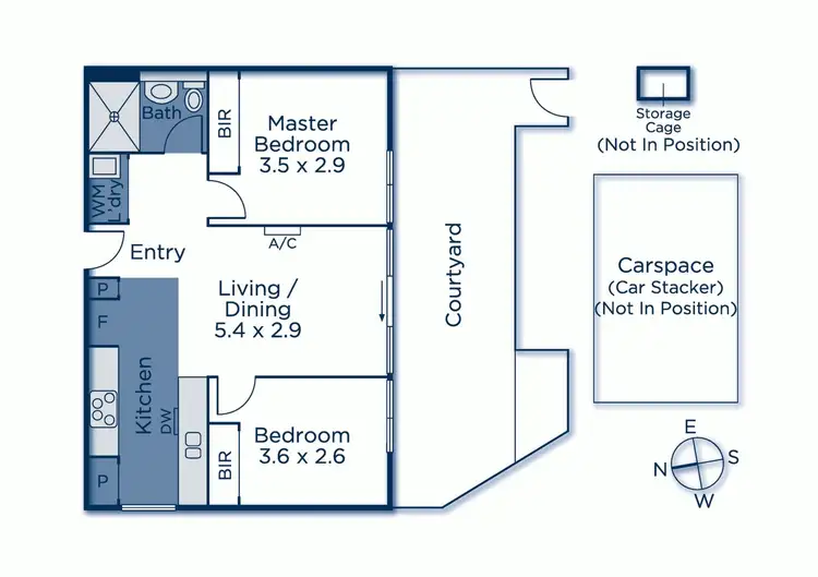 Floorplan of Homely unit listing, G01/47 Murphy Street, Richmond VIC 3121