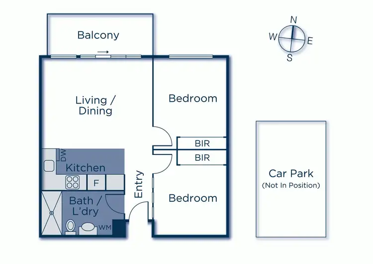 Floorplan of Homely unit listing, 216/8 Yarra Bing Crescent, Burwood VIC 3125