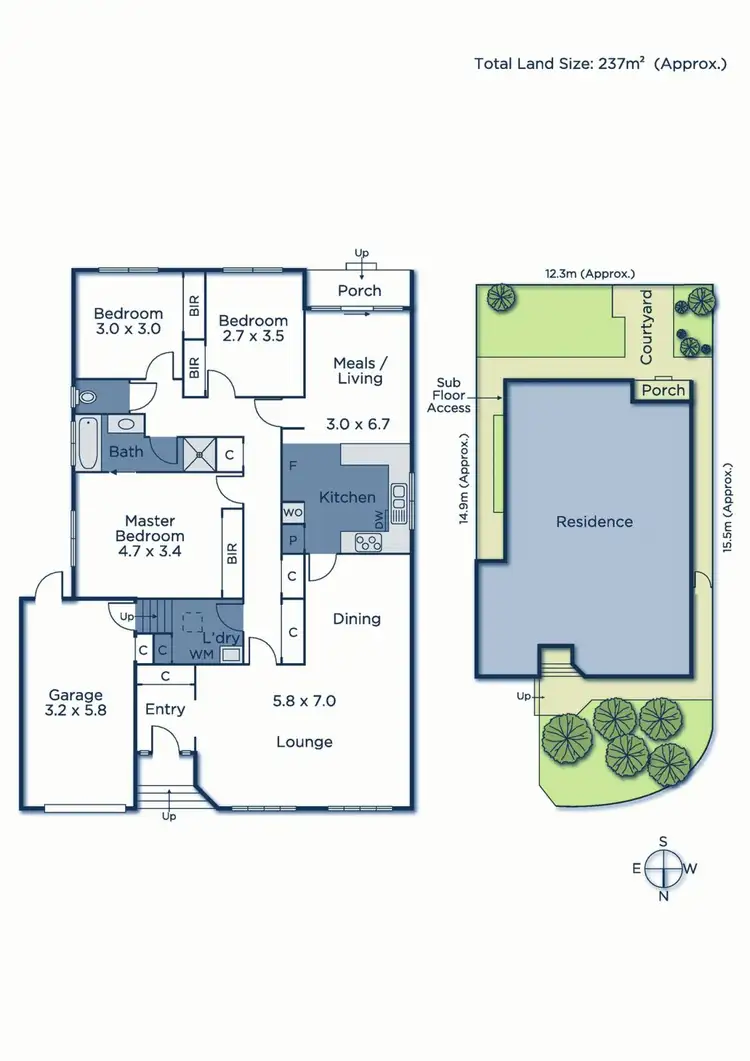 Floorplan of Homely townhouse listing, 2/32-36 Heatherdale Road, Mitcham VIC 3132