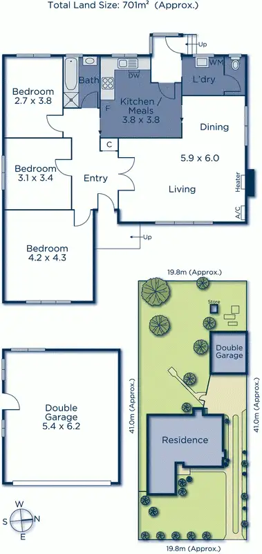 Floorplan of Homely house listing, 1 Cornfield Grove, Box Hill South VIC 3128
