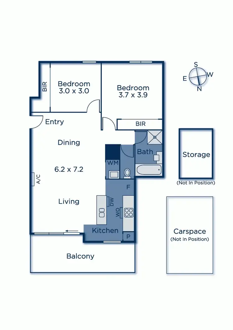 Floorplan of Homely apartment listing, 301/218 High Street, Ashburton VIC 3147
