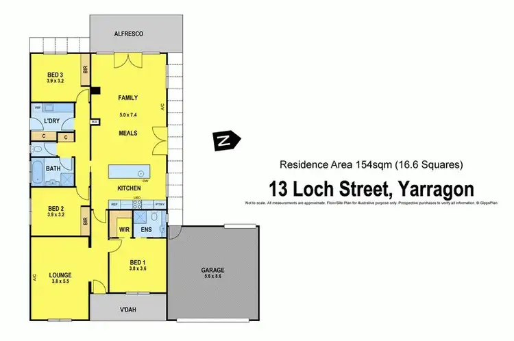 Floorplan of Homely house listing, 13 Loch Street, Yarragon VIC 3823