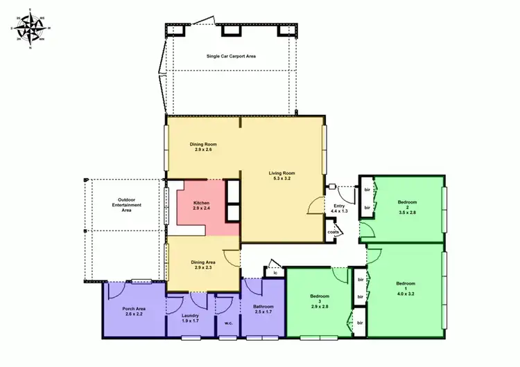 Floorplan of Homely house listing, 406 Forest Street, Wendouree VIC 3355