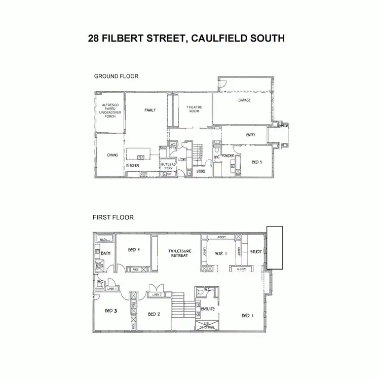 Floorplan of Homely house listing, 28 Filbert Street, Caulfield South VIC 3162