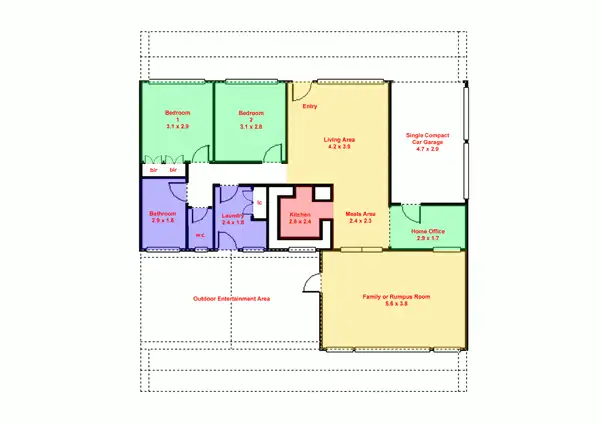 Floorplan of Homely house listing, 180 Ballarat Road, Creswick VIC 3363