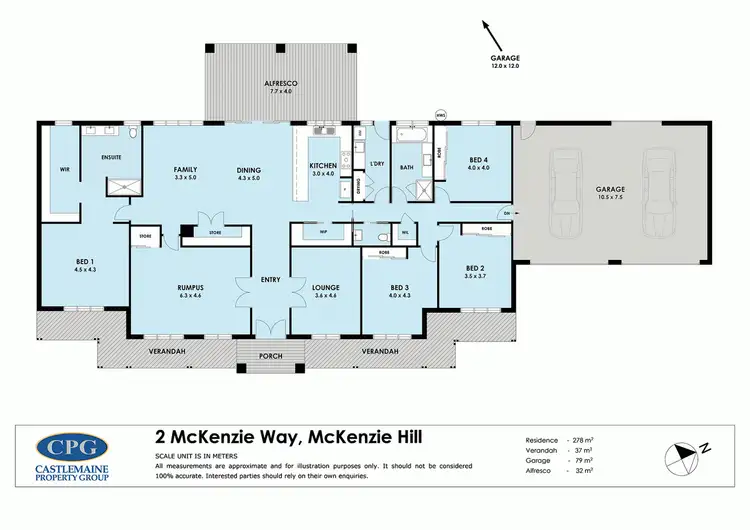 Floorplan of Homely house listing, 4 McKenzie Way, Castlemaine VIC 3450