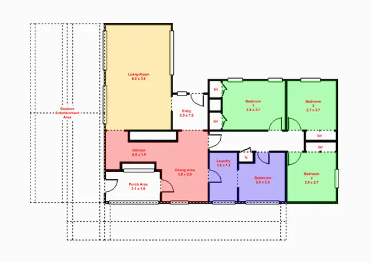 Floorplan of Homely house listing, 22 Banksia Road, Wendouree VIC 3355