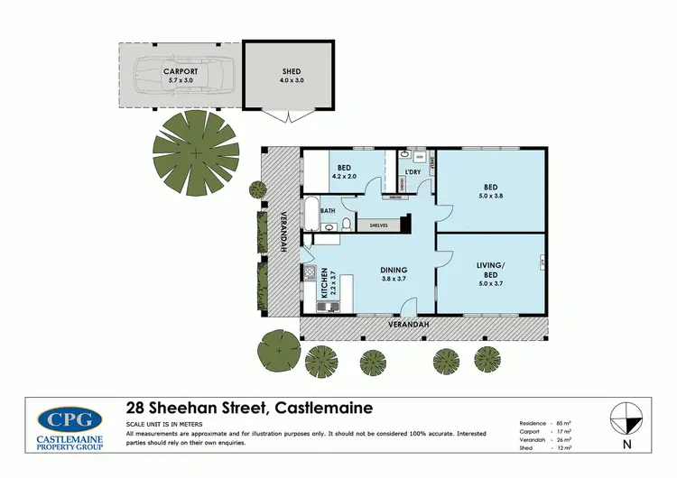 Floorplan of Homely house listing, 28 Sheehan Street, Castlemaine VIC 3450