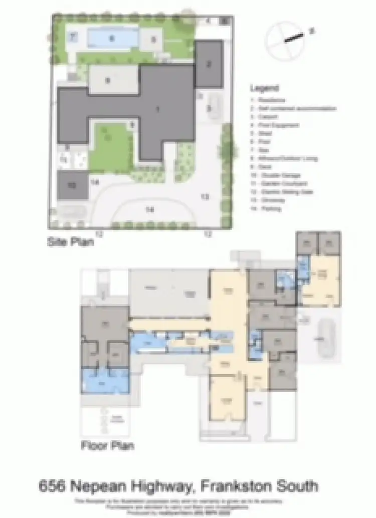 Floorplan of Homely house listing, 656 Nepean Highway, Frankston South VIC 3199
