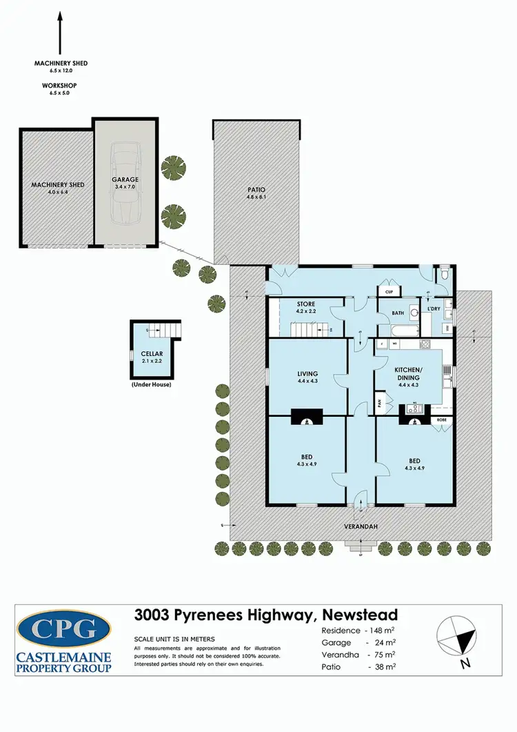 Floorplan of Homely house listing, 3003 Pyrenees Highway, Newstead VIC 3462