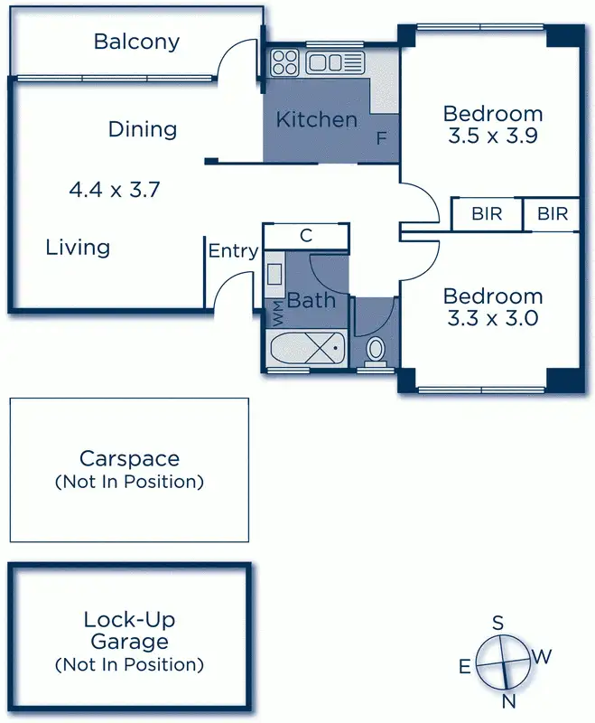 Floorplan of Homely apartment listing, 14/50 Nelson Road, Box Hill VIC 3128