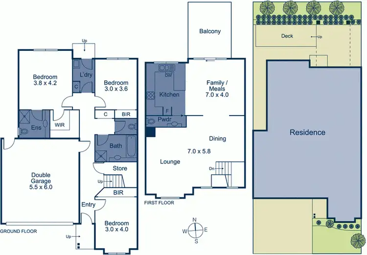 Floorplan of Homely townhouse listing, 10 Kingswood Rise, Box Hill South VIC 3128