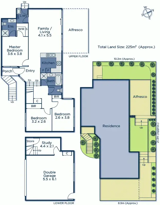 Floorplan of Homely townhouse listing, 3/55 Cassowary Street, Doncaster East VIC 3109