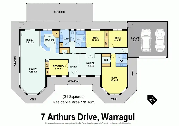 Floorplan of Homely house listing, 7 Arthurs Drive, Warragul VIC 3820