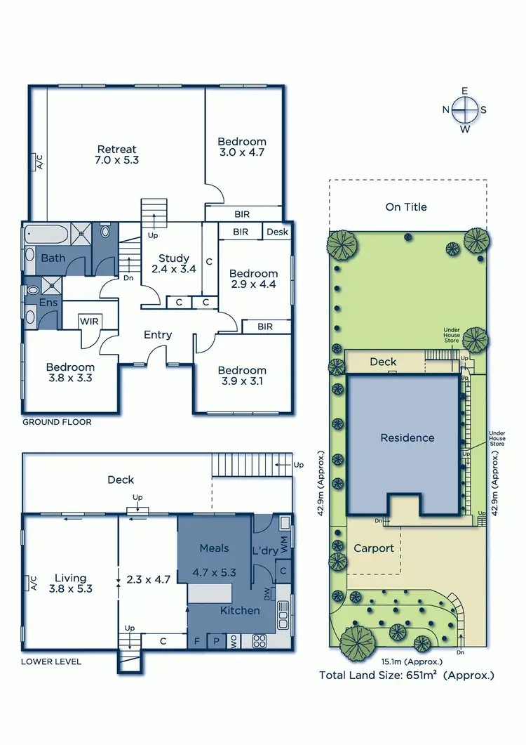 Floorplan of Homely house listing, 3 The Glade, Mitcham VIC 3132