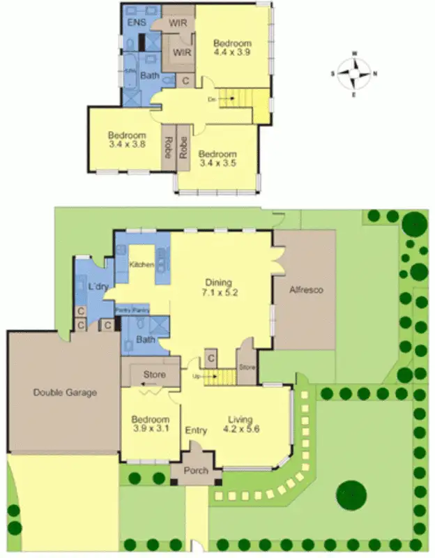 Floorplan of Homely townhouse listing, 6 Maud Street, Balwyn North VIC 3104