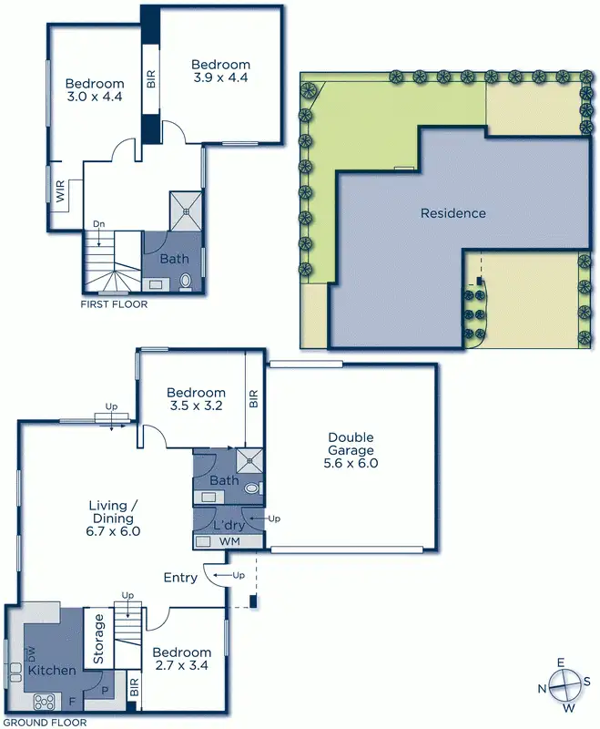 Floorplan of Homely townhouse listing, 2/9 Harrow Street, Blackburn South VIC 3130