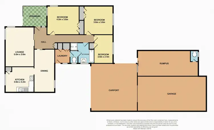 Floorplan of Homely house listing, 10 Mauger Street, Wendouree VIC 3355