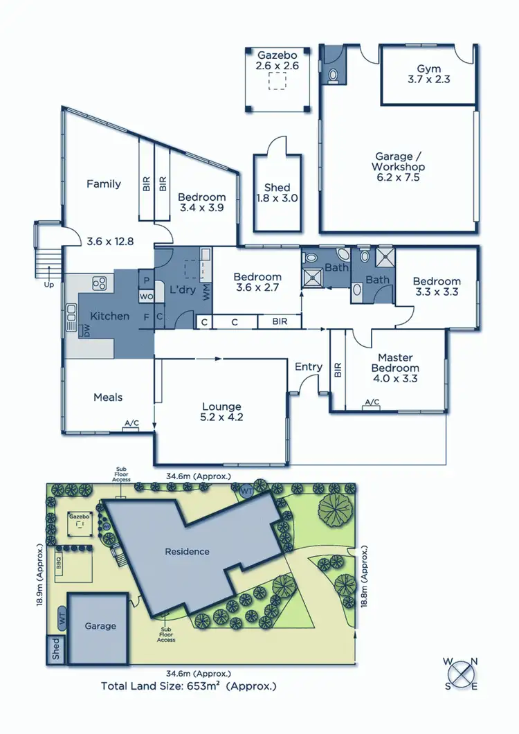 Floorplan of Homely house listing, 4 Monterey Crescent, Donvale VIC 3111