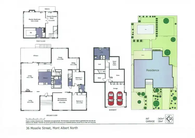 Floorplan of Homely house listing, 36 Moselle Street, Mont Albert North VIC 3129