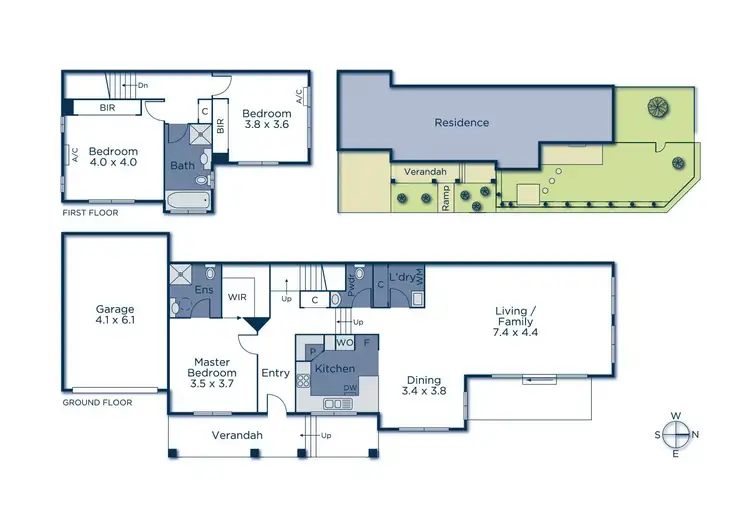 Floorplan of Homely townhouse listing, 120A Woodhouse Grove, Box Hill North VIC 3129
