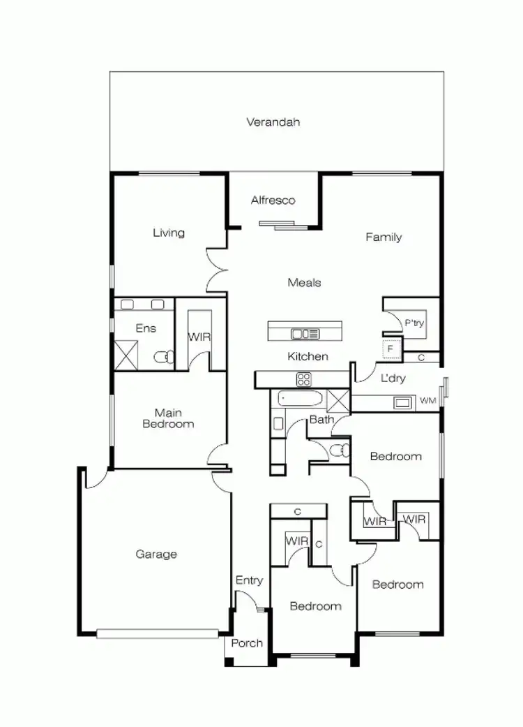 Floorplan of Homely house listing, 40 Normlyttle Parade, Miners Rest VIC 3352