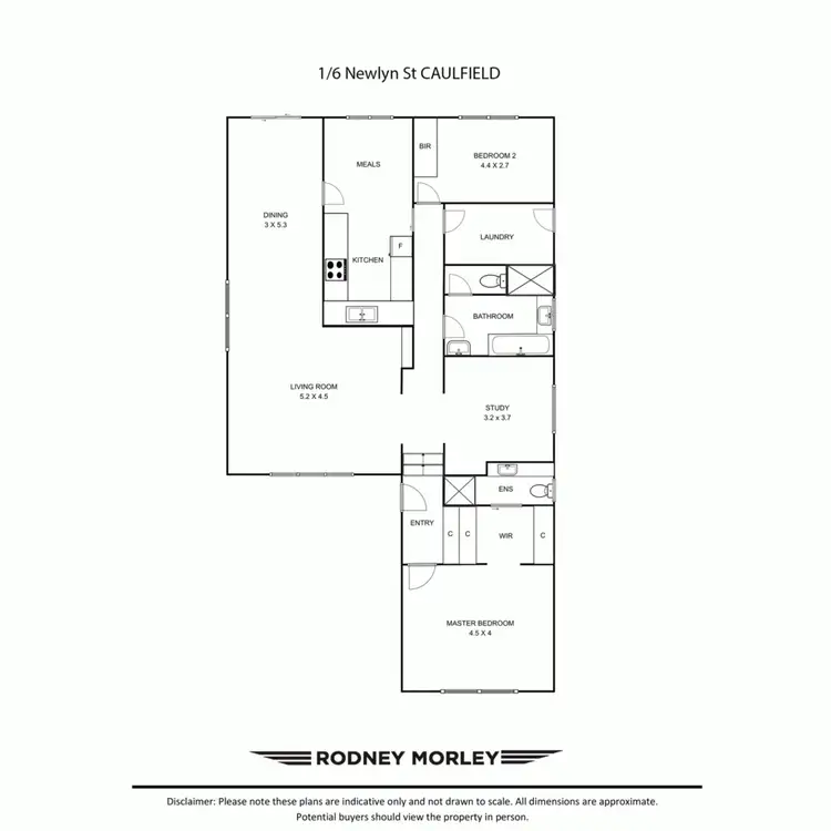 Floorplan of Homely house listing, 1/6 Newlyn Street, Caulfield VIC 3162