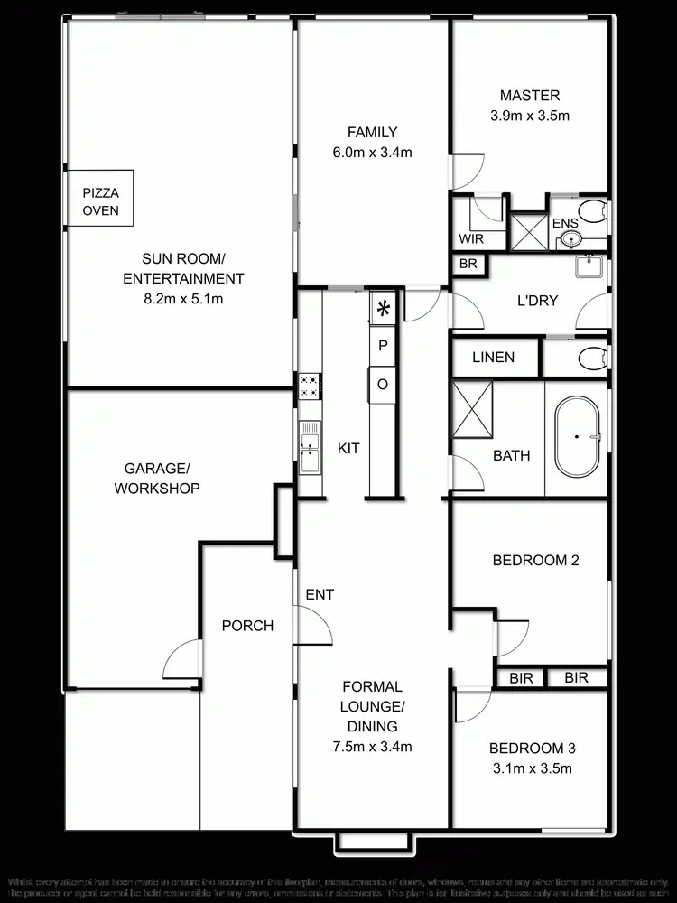 Floorplan of Homely house listing, 35 Balaka Street, Warneet VIC 3980