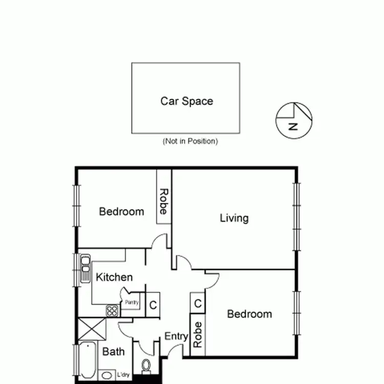 Floorplan of Homely apartment listing, 27/637 Orrong Road, Toorak VIC 3142
