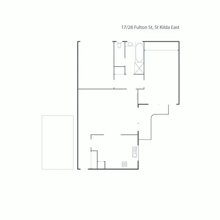Floorplan of Homely apartment listing, 17/28 Fulton Street, St Kilda East VIC 3183