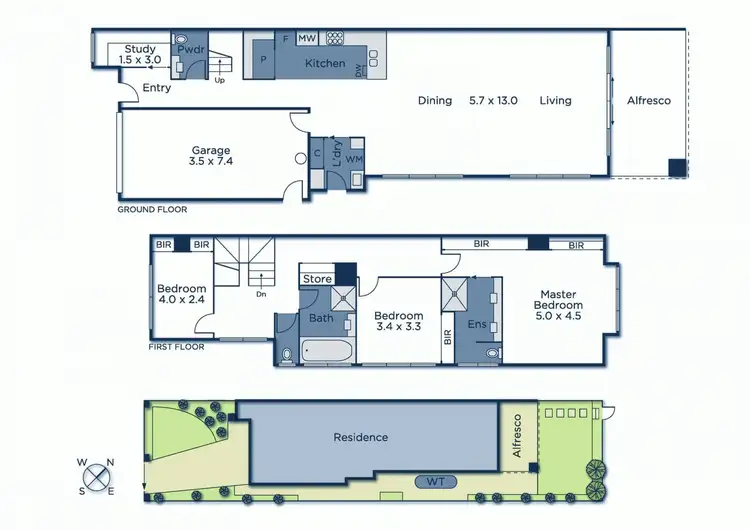 Floorplan of Homely townhouse listing, 11A Anthony Crescent, Box Hill North VIC 3129