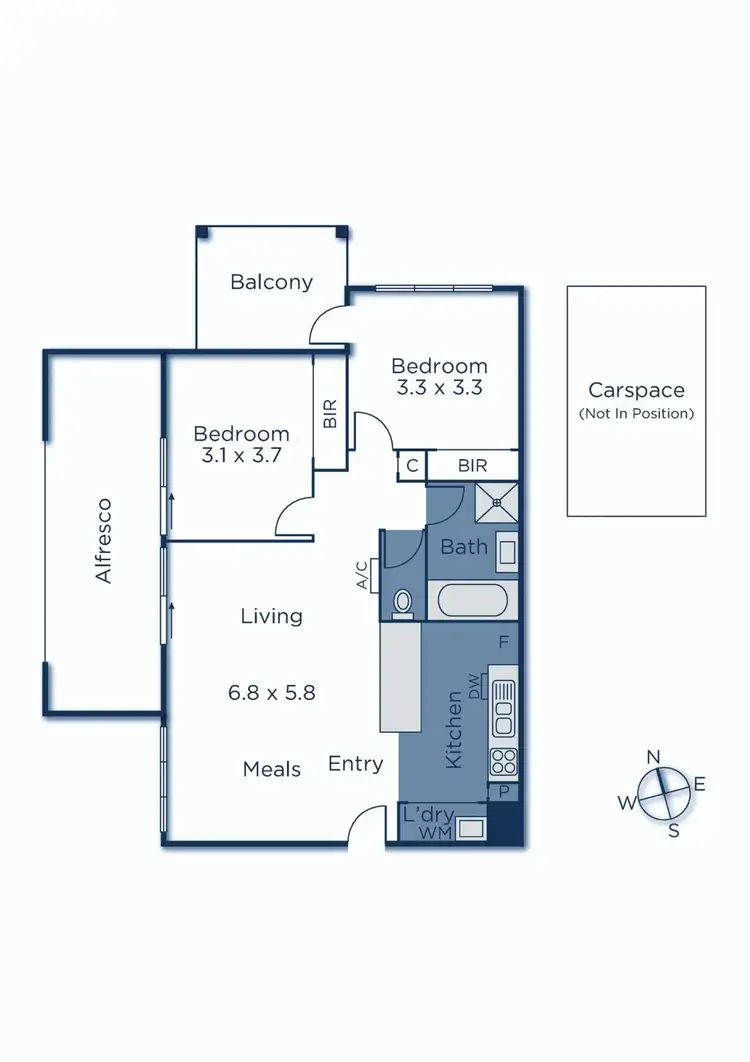 Floorplan of Homely apartment listing, 11/5-7 Alfrick Road, Croydon VIC 3136