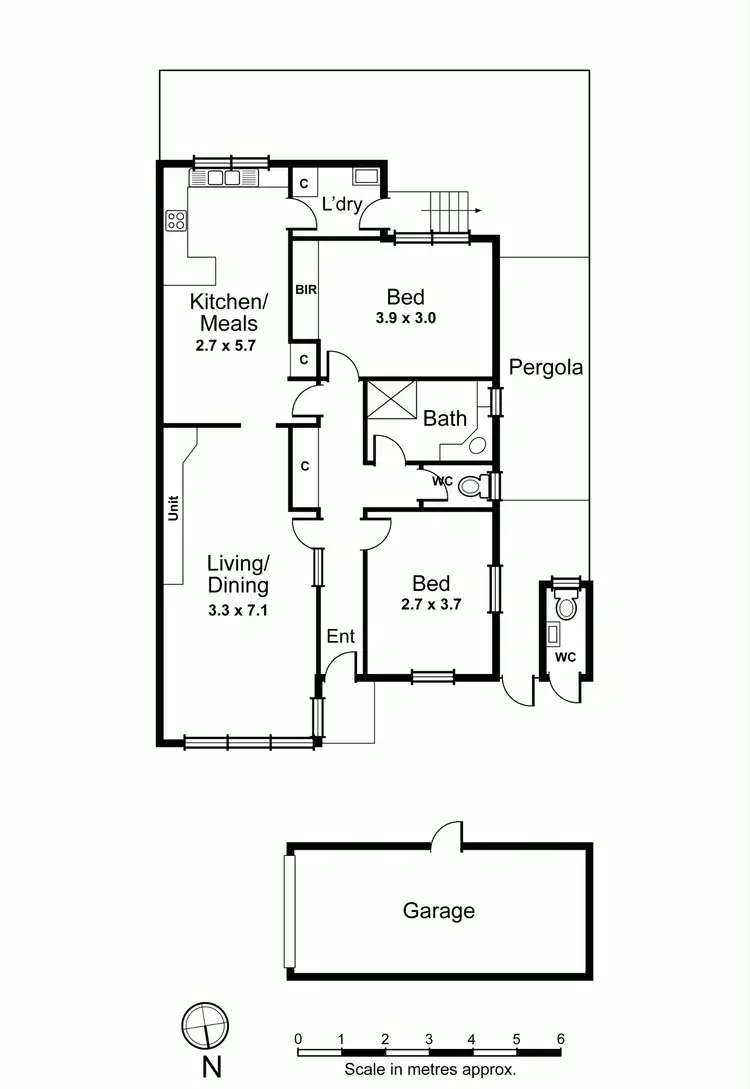 Floorplan of Homely apartment listing, 4/57 Champion Street, Brighton VIC 3186