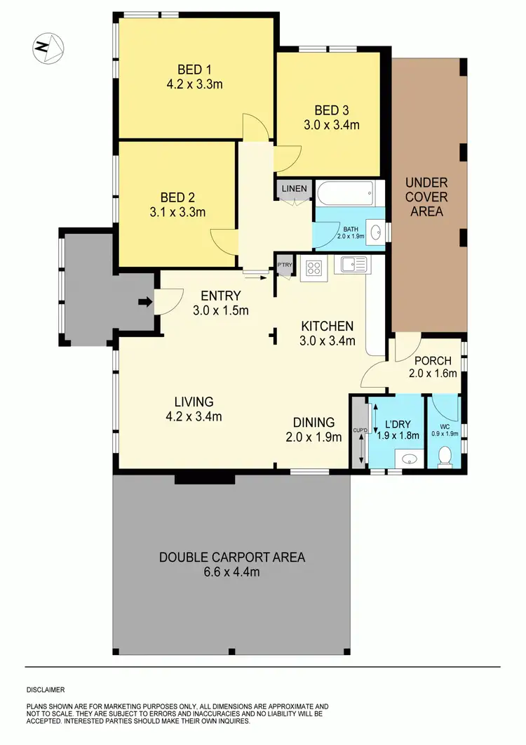 Floorplan of Homely house listing, 1 Kingsley Court, Ballarat East VIC 3350