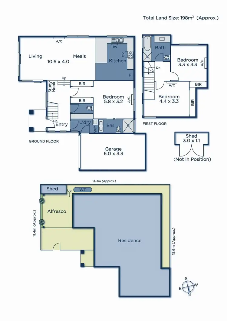 Floorplan of Homely townhouse listing, 2/126 Springfield Road, Blackburn VIC 3130