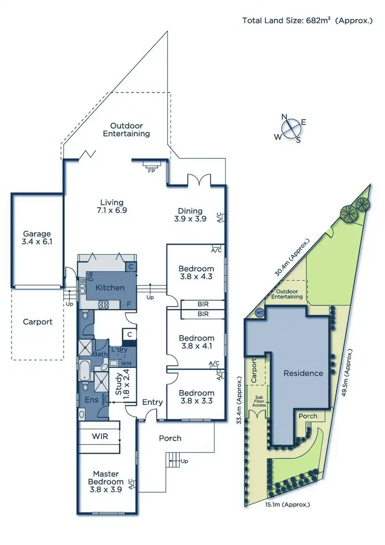 Floorplan of Homely house listing, 5 Lake Avenue, Mitcham VIC 3132
