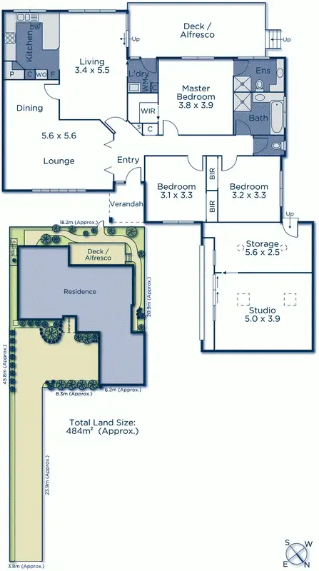 Floorplan of Homely townhouse listing, 2/19 Ainslie Park Avenue, Croydon VIC 3136
