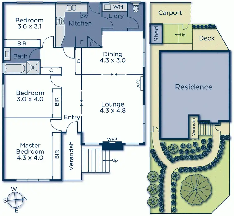 Floorplan of Homely unit listing, 1/8 Newman Road, Nunawading VIC 3131