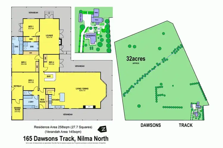 Floorplan of Homely rural property listing, 165 Dawsons Track, Nilma North VIC 3821