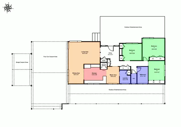 Floorplan of Homely house listing, 7 Broomfield Road, Creswick VIC 3363