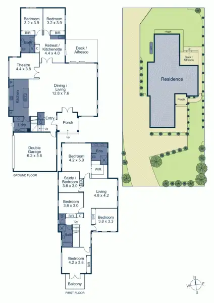 Floorplan of Homely house listing, 1/205 Central Road, Nunawading VIC 3131