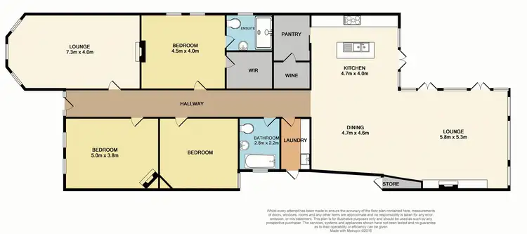 Floorplan of Homely house listing, 210 Mill Street, Lake Wendouree VIC 3350
