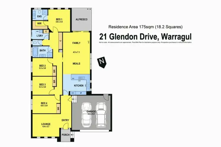 Floorplan of Homely house listing, 21 Glendon Drive, Warragul VIC 3820