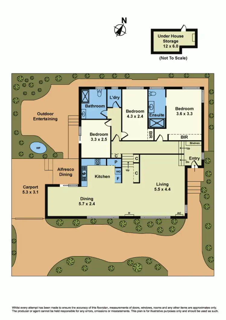 Floorplan of Homely house listing, 6 Rosseau Street, Williamstown VIC 3016