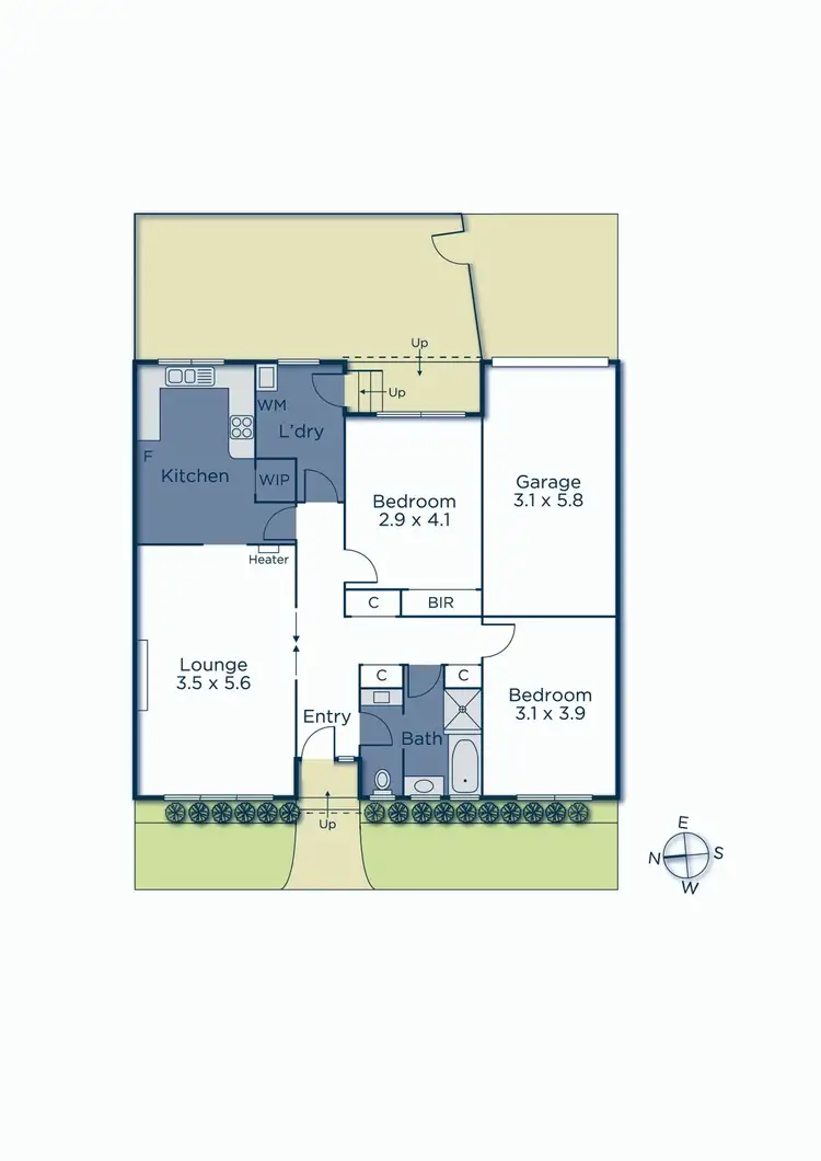 Floorplan of Homely unit listing, 2/43 Clifton Road, Hawthorn East VIC 3123
